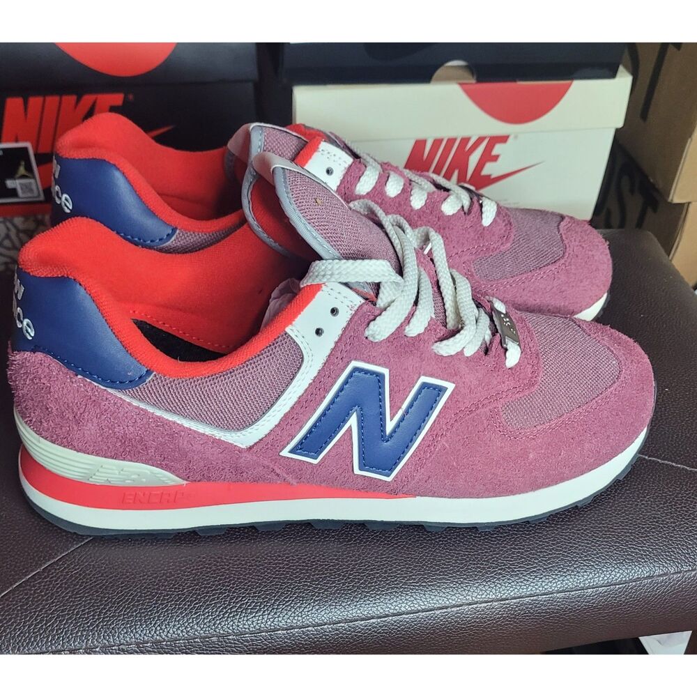 New Balance 574 U574RX2 Red Blue Men's Size 10 ENCAP Classic Sneakers New - Picture 2 of 7